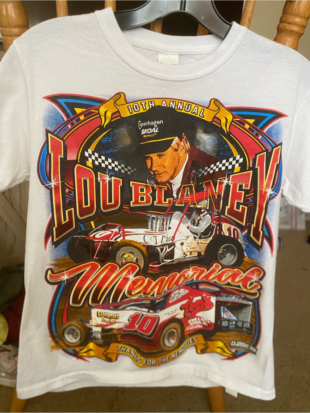 Lou Blaney Memorial 10th Annual Racing Graphic T Shirt Youth Small
